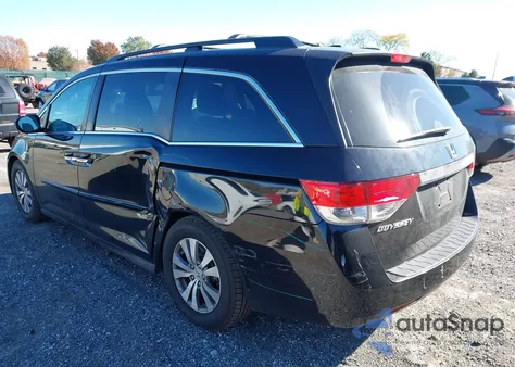 2014 Honda Odyssey Ex-L из США, поврежденный, VIN 5FNRL5H60EB109541
